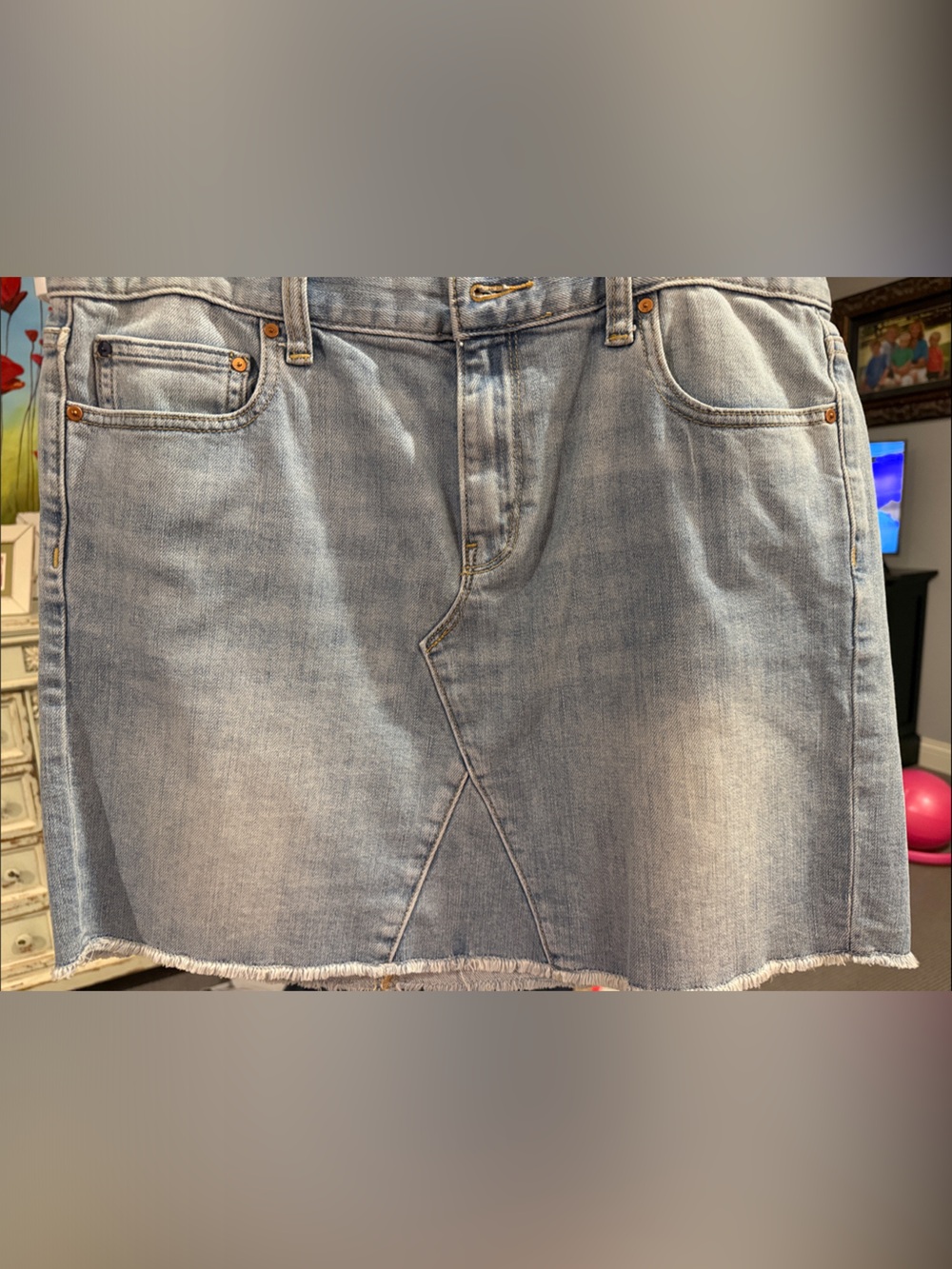 GAP Light Blue Denim Mini Skirt